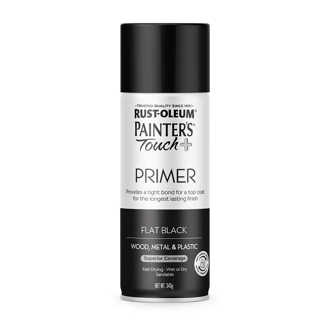 Rust-Oleum Spray Painter's Touch+ Primer Flat Black - 340g